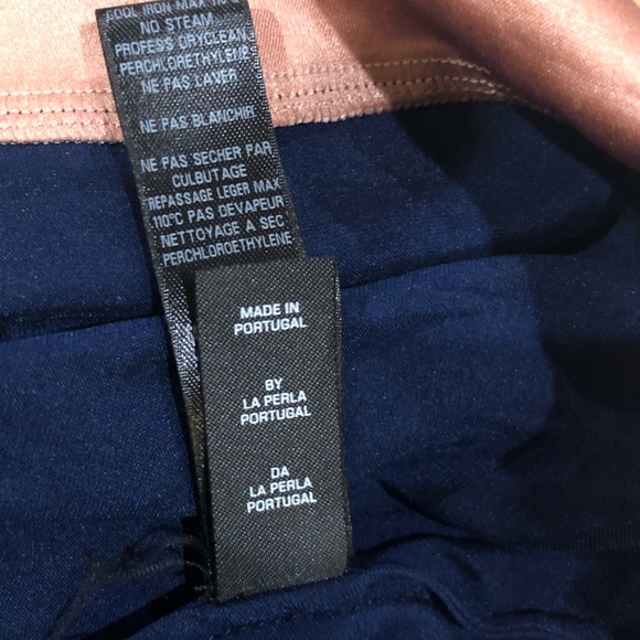 LA PERLA Silk Colorblock Slip Dress Short Nightie - Picture 8 of 11